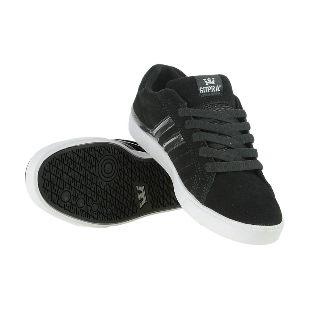 Supra Sport Black Trainers - Supra Low Top Shoes Mens Factory Outlet UK